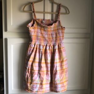 American Eagle smocked plaid summer dress
